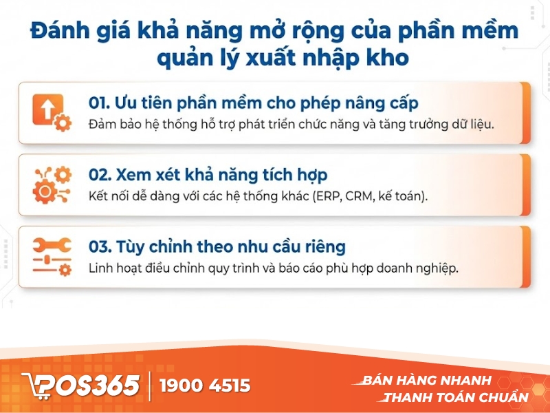 Đánh giá khả năng mở rộng trong tương lai