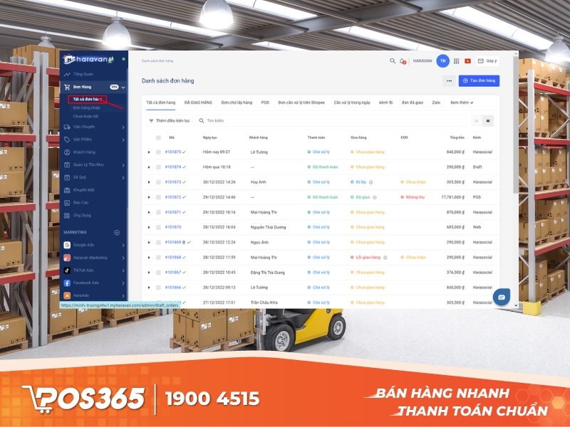 Haravan - Phần mềm quản lý kho đa kênh