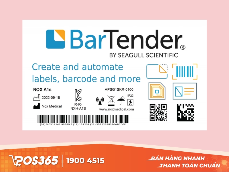 App tạo mã vạch tuỳ chỉnh Bartender