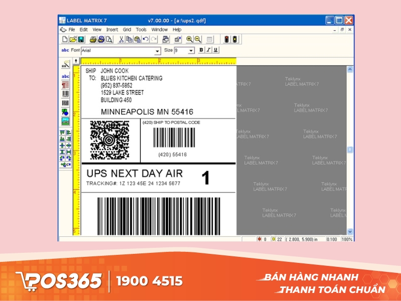 Công cụ tạo mã vạch thân thiện người dùng Matrix Label