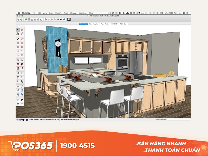Phần mềm thiết kế nội thất online Sketchup