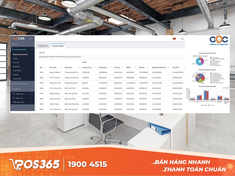 DigiiC&B - Phần mềm quản lý lương, thưởng và phúc lợi