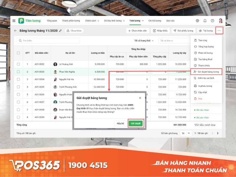 Phần mềm tính lương AMIS Tiền Lương