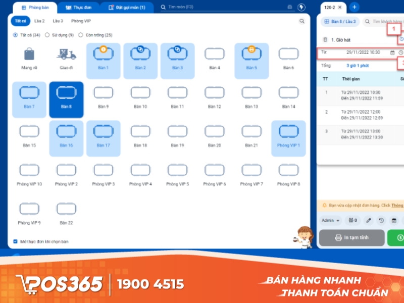 Ứng dụng quản lý quán bida KiotViet