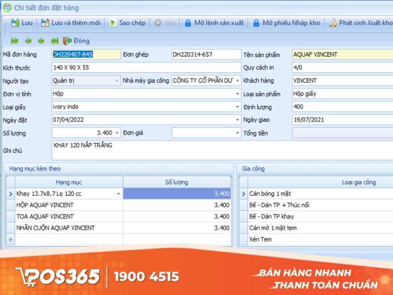 Ứng dụng tính tiền hóa đơn An Viet Soft