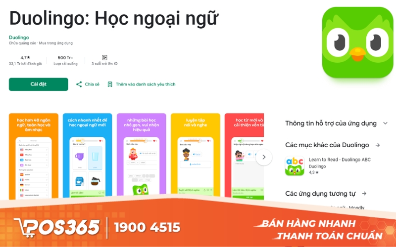 Duolingo - Phần mềm học từ vựng tiếng Anh qua trò chơi