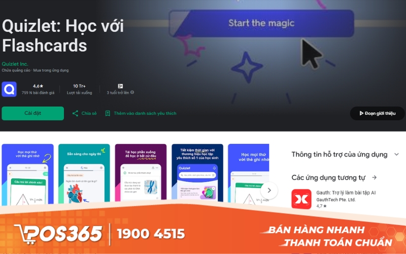Quizlet - Ứng dụng học từ vựng tiếng Anh bằng flashcard
