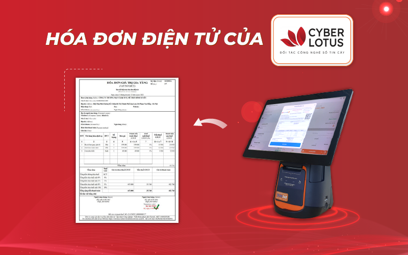 CyberLotus cung cấp giải pháp CyberLotus E-Invoice tích hợp cùng POS365