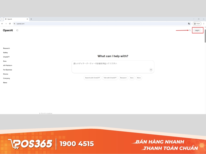 Đăng nhập hoặc đăng ký theo hướng dẫn