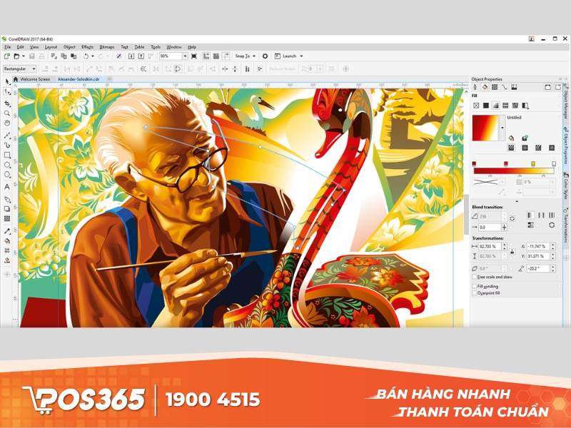 Những công cụ cơ bản của phần mềm thiết kế corel