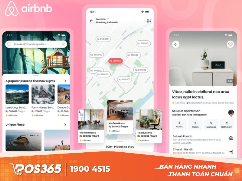 App Airbnb đặt chỗ độc đáo và an toàn