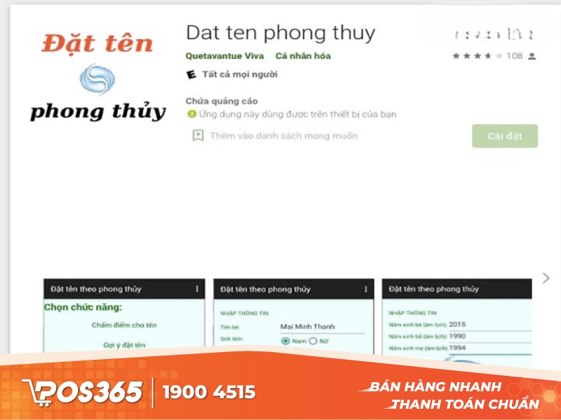 Công cụ đặt tên hợp phong thủy tuổi bố mẹ