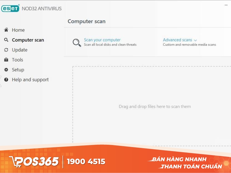 Phần mềm diệt virus giao diện đơn giản ESET NOD32