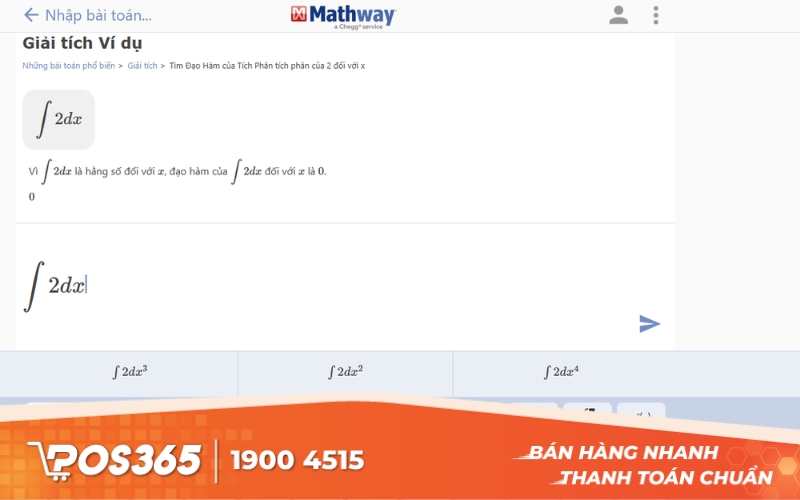 Mathway - Giải phương trình, tích phân, đạo hàm nhanh chóng