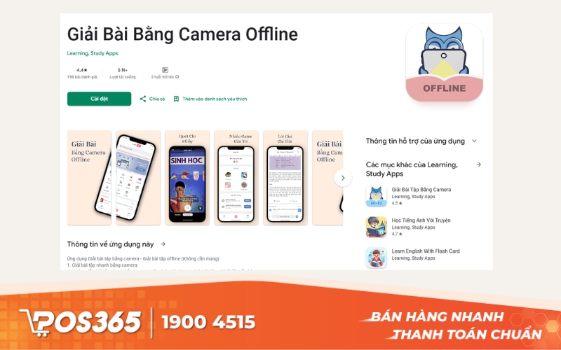 Ứng dụng giải bài tập Offline