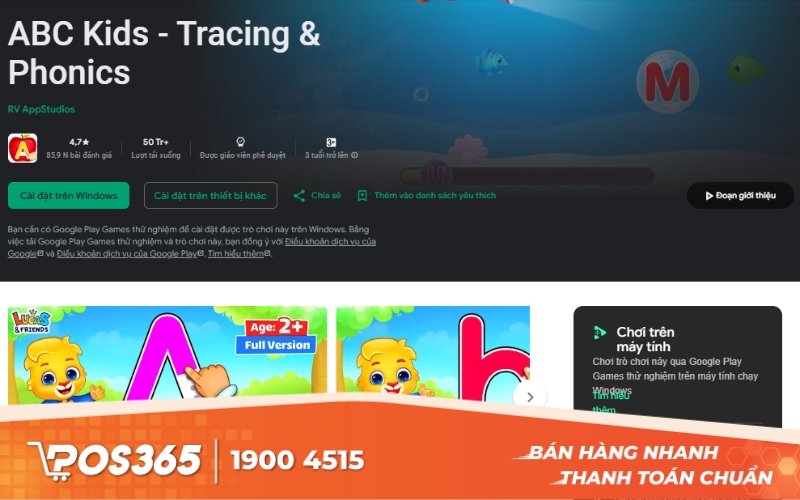 ABC Kids - Phần mềm học tiếng Anh thông minh