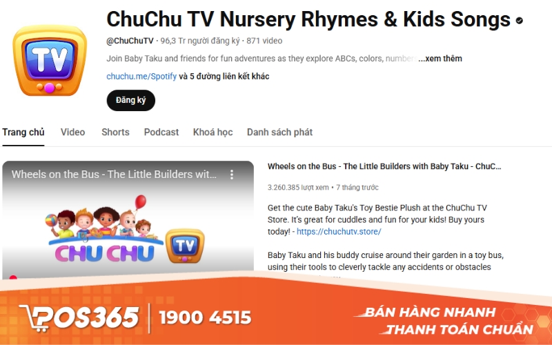 ChuChu TV Lite - Kênh video và bài hát tiếng Anh cho trẻ mẫu giáo