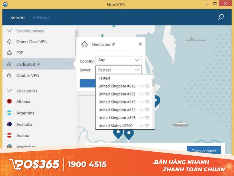 Phần mềm IP NordVPN đa tính năng mạnh mẽ