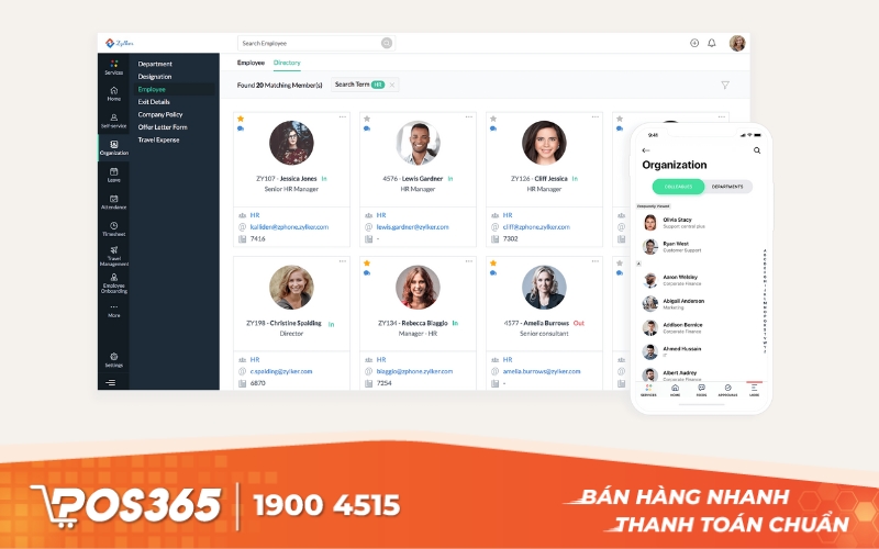 Zoho People - Phần mềm quản lý nhân sự hiệu quả