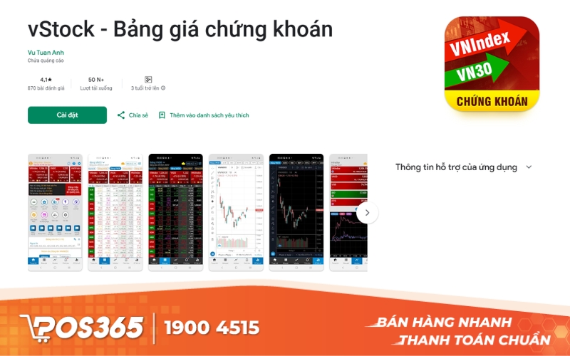  vStock - Ứng dụng bảng giá chứng khoán chuyên nghiệp