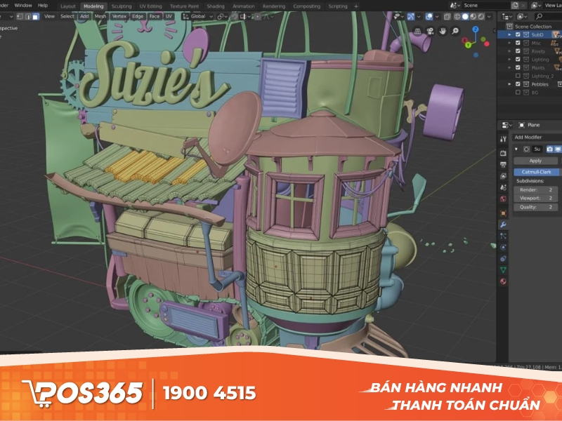 Công cụ tạo dựng mô hình 3D hiệu quả Blender