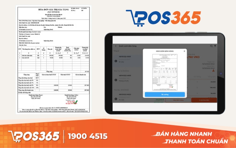 POS365 đã sớm hoàn thiện các tính năng đáp ứng đầy đủ yêu cầu từ cơ quan thuế