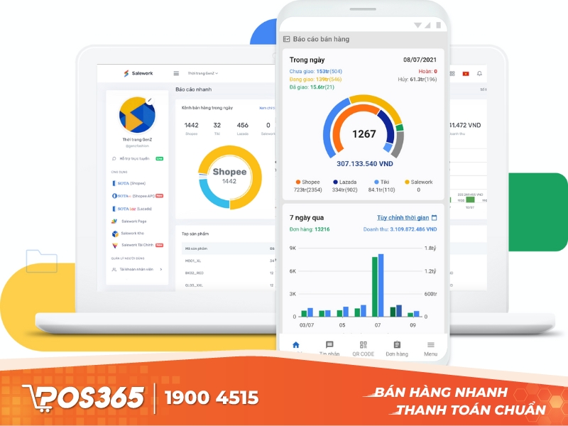 Phần mềm quản lý bán hàng trên Lazada Salework