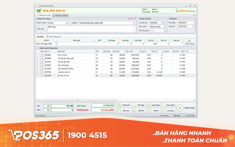 Nền tảng quản lý bán hàng free trọn đời Winta Sales