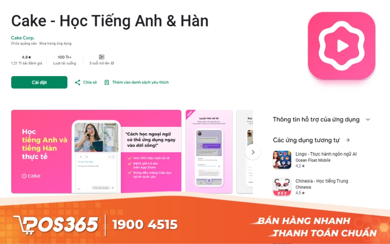 Cake - App luyện nói tiếng Anh qua video ngắn
