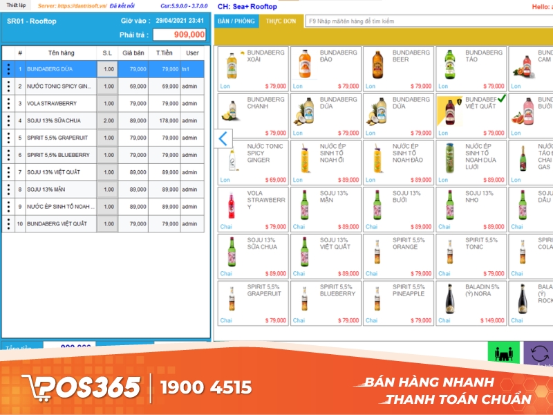 Công cụ quản lý bán hàng POS giá ưu đãi DanTriSoft