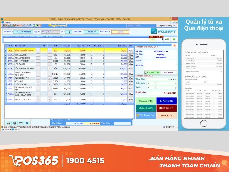 VQFREE - công cụ quản lý bán hàng miễn phí vô thời hạn