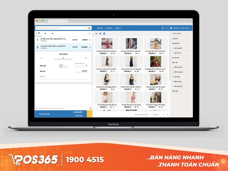 Nền tảng bán hàng POS trực tuyến Suno