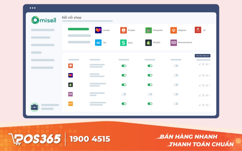 Omisell - Đồng bộ sàn & mạng xã hội, tiết kiệm thời gian
