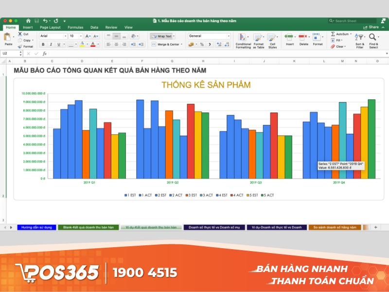 Các tính năng phổ biến của phần mềm quản lý bán hàng trên excel