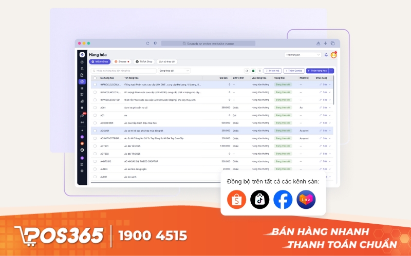 Nền tảng quản lý chuỗi cửa hàng chuyên nghiệp MISA eShop