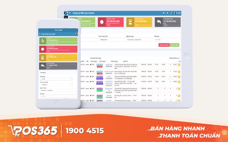 Phần mềm quản lý bán hàng đa chi nhánh Trust Sale