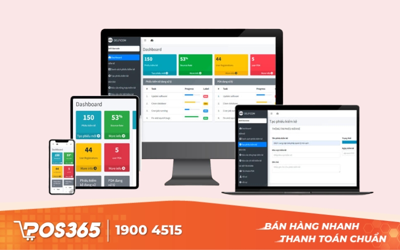 Công cụ quản lý xuất nhập kho bằng mã vạch Delficom