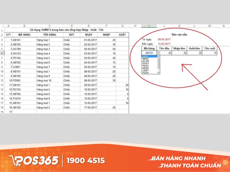 Sử dụng các công thức phù hợp nhu cầu