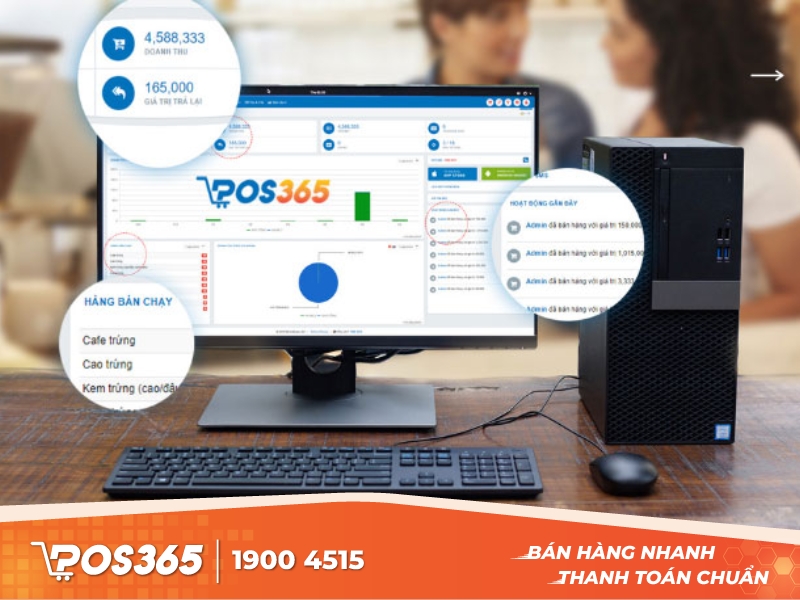 Báo cáo doanh thu và hiệu suất hiệu quả nhờ phần mềm POS