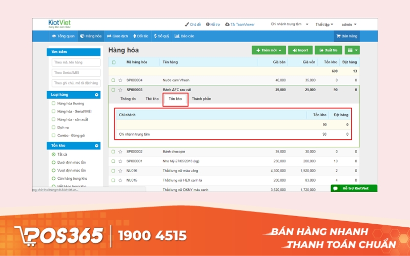 KiotViet - Phần mềm quản lý kho bán hàng cho cửa hàng bán lẻ