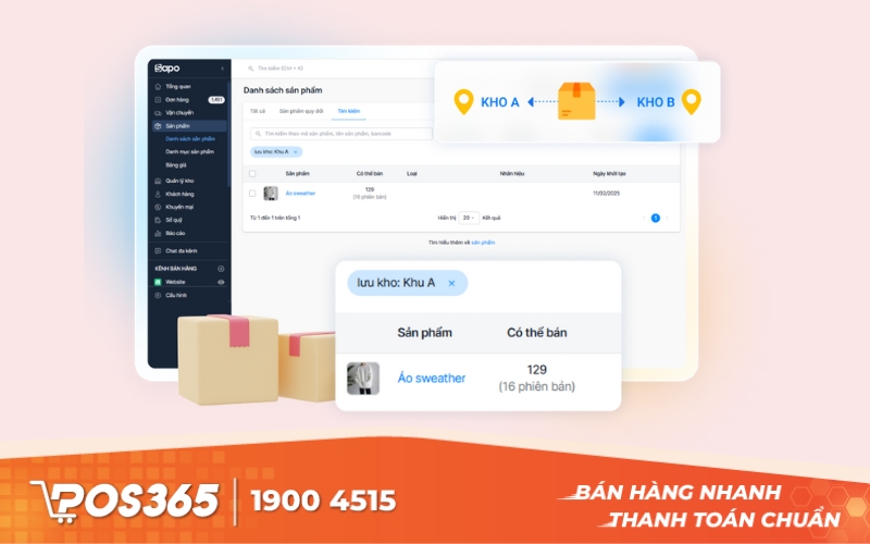 Sapo POS - Phần mềm bán hàng tích hợp quản lý kho online - offline
