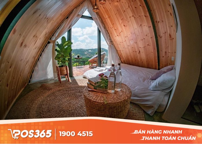 Khu vực cách thành phố 7km homestay có view đẹp