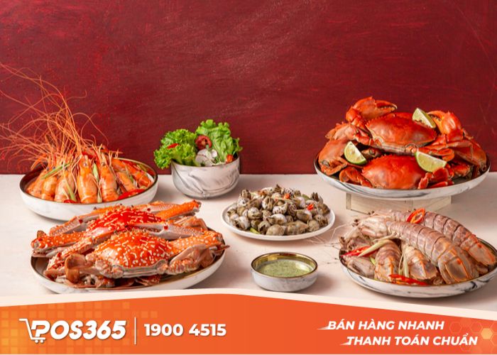Không gian thoáng và mở sẽ dễ khử mùi tanh của hải sản hơn