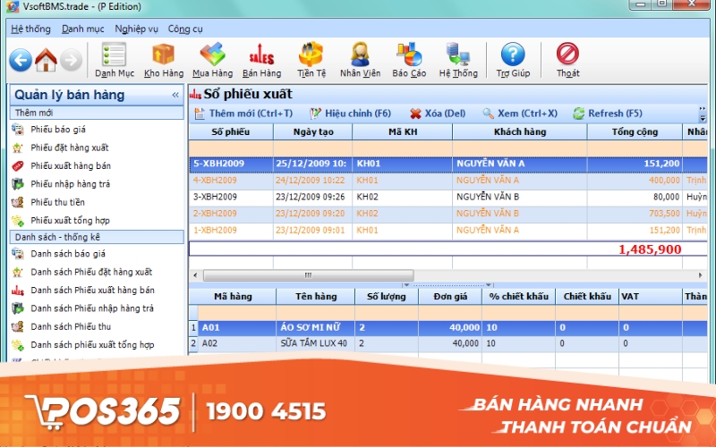 Vsoft BMS.Mart - Phần mềm kho chuyên dụng cho siêu thị