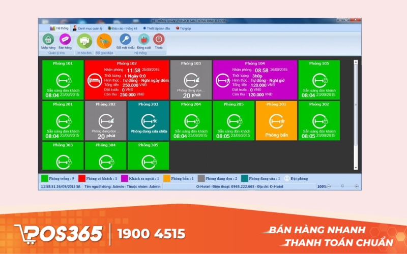 Phần mềm quản lý homestay Ohotel