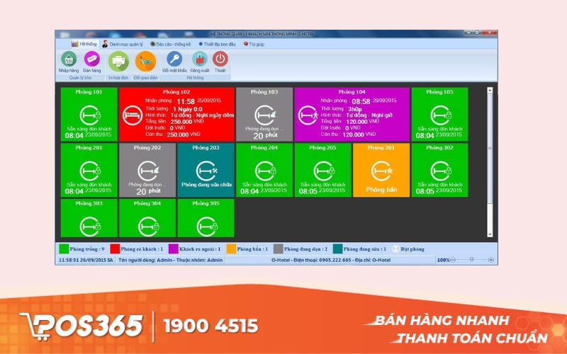 Phần mềm quản lý khách sạn chống gian lận OHOTEL
