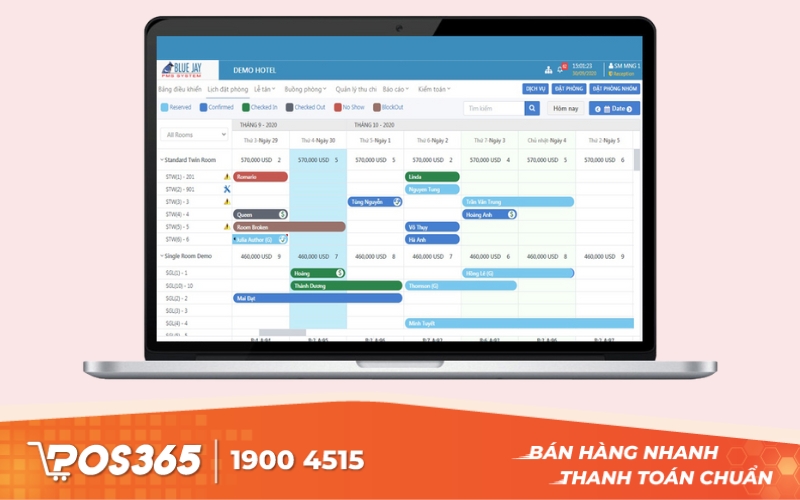 Blue Jay PMS - Phần mềm quản lý khách sạn chuyên sâu