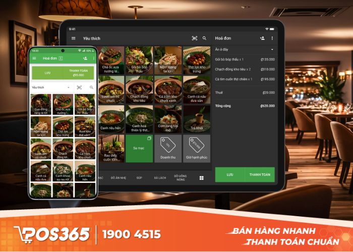 Phần mềm quản lý nhà hàng chuyên nghiệp vận hành mượt