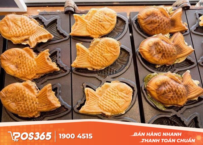 Bánh cá Taiyaki là món ăn vặtđược yêu thích tại Nhật Bản