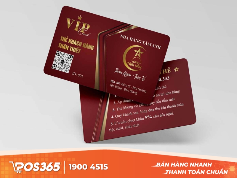 Cung cấp các thẻ khách hàng thân thiết